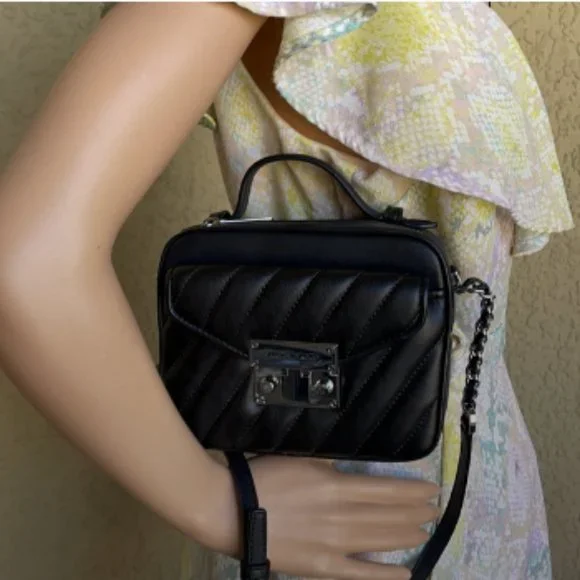 Michael Kors Small Rose Top Handle Leather Satchel - Picture 9 of 16